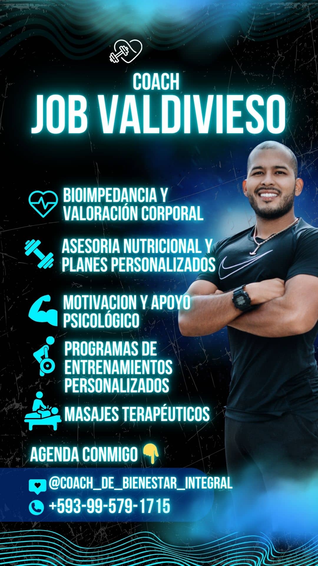 Historia-de-Instagram-Entrenamiento-Personal-Gimnasio-Hombre-Azul